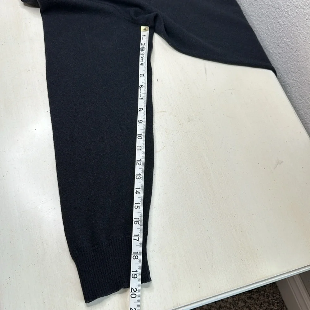 The North Face Men's Quarter Zip Wool Cotton Blend Sweater Black Size‎ Large